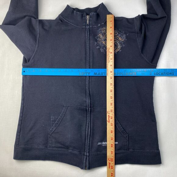 Harley-Davidson GOLD WINGS Blue Full Zip Sweatshirt! J&L SIOUX FALLS SD Sz M - Picture 15 of 16